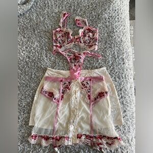 For Love and Lemons Festival Rose Lingerie Set